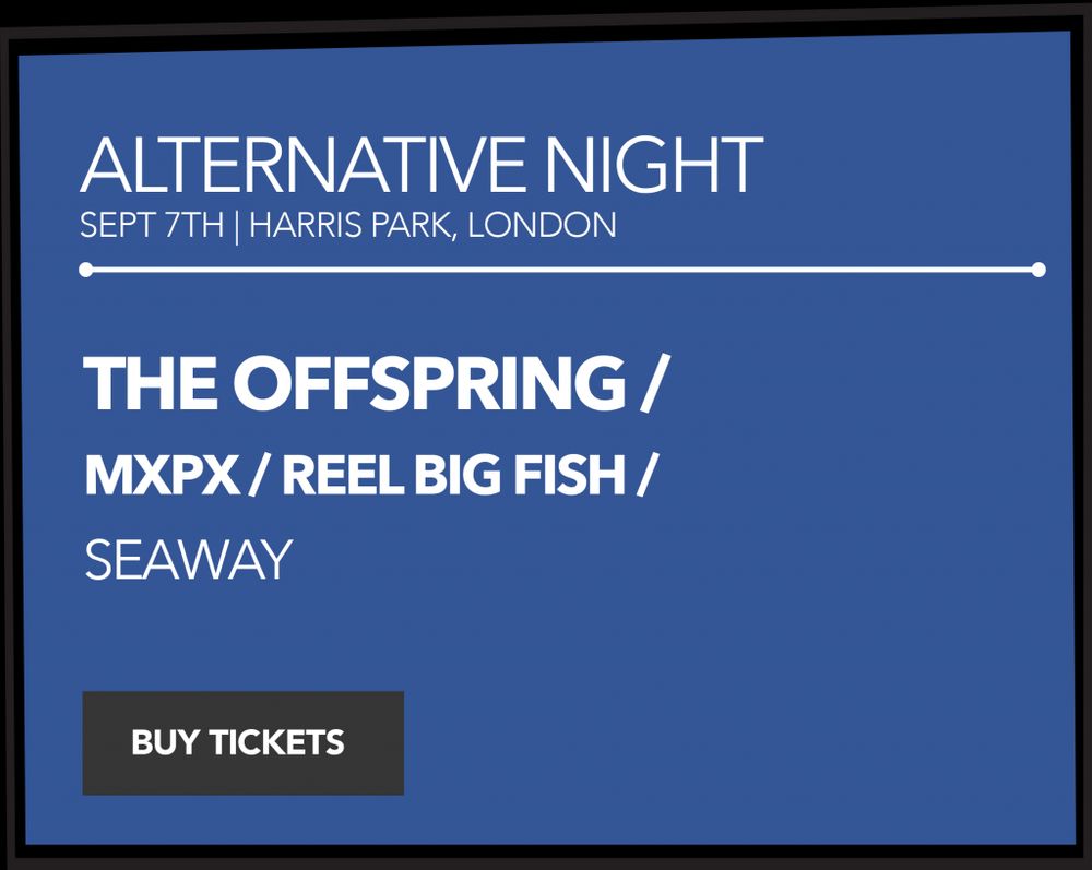 Reel Big Fish at Harris Park in London, Canada — September 7, 2019 concert flyer