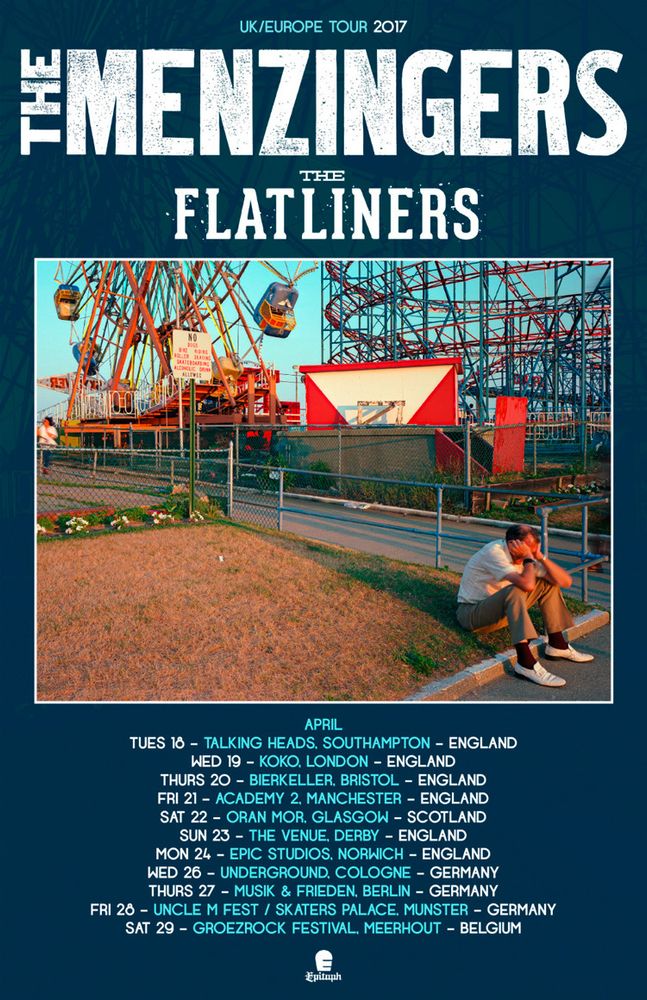 The Menzingers in Meerhout, Belgium — April 29, 2017 concert flyer The Menzingers in Meerhout, Belgium — April 29, 2017 concert flyer