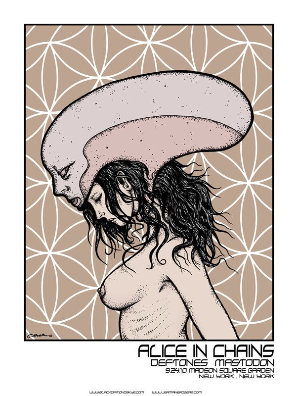 Mastodon, Alice in Chains, Deftones at Madison Square Garden — September 24, 2010 concert flyer