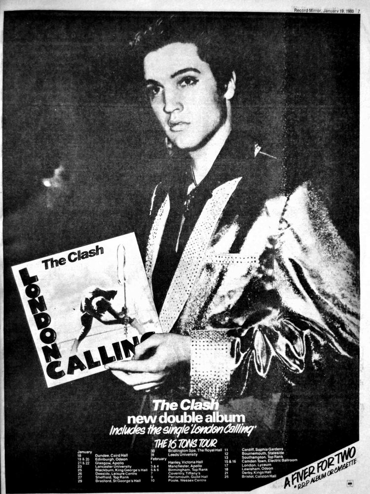 The Clash, Mikey Dread, Josef K at Odeon Theatre — January 20, 1980 concert flyer