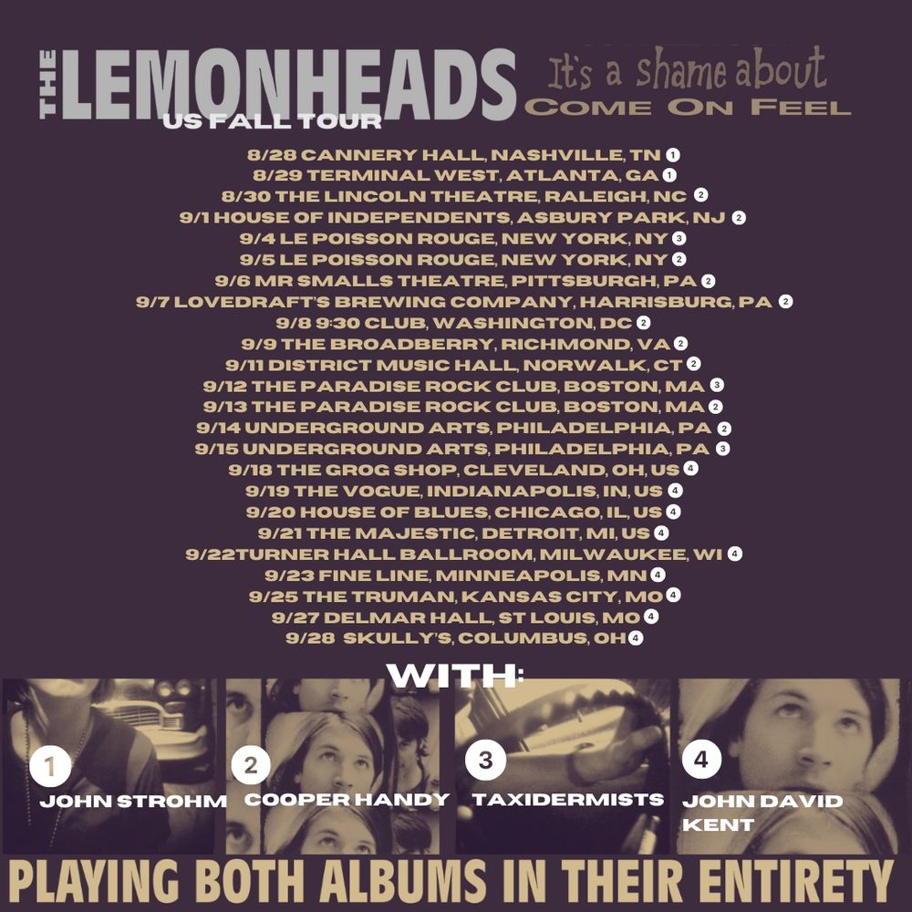 The Lemonheads at Mr Small's in Millvale, PA — September 6, 2024 concert flyer