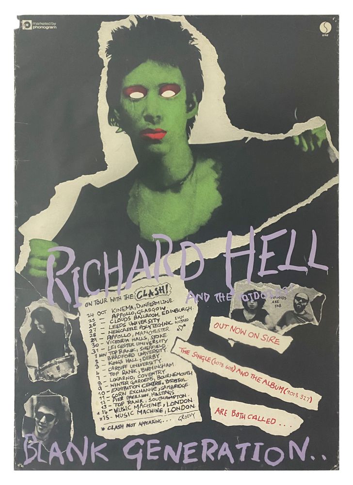 The Clash at King's Hall — November 3, 1977 concert flyer