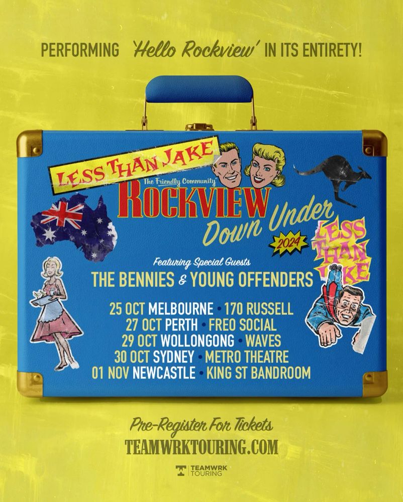 Less Than Jake at Waves in Towradgi, Australia — October 29, 2024 concert flyer