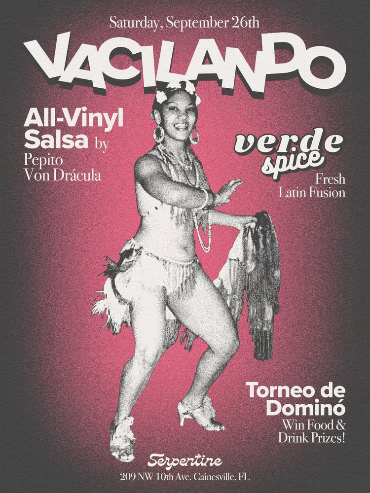 Pepito Von Dracula at Serpentine in Gainesville, FL — September 26, 2026 concert flyer